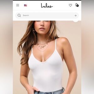 Lulus White Bodysuit